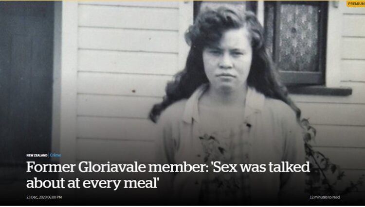 NZ Herald (Premium) – Former Gloriavale Member: ‘Sex was talked about at every meal’