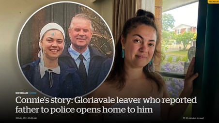 NZ Herald (Premium) – Connie’s story: Gloriavale leaver who reported father to police opens home to him