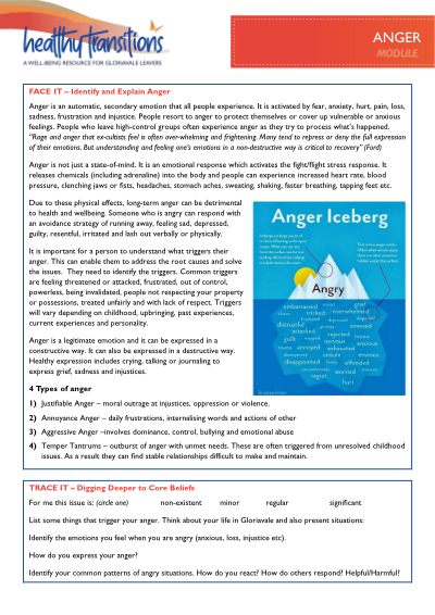 Healthy Transitions - Anger Module