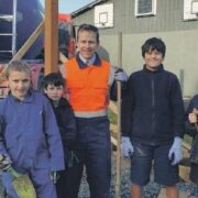 Pupils dig in to build new sandpit