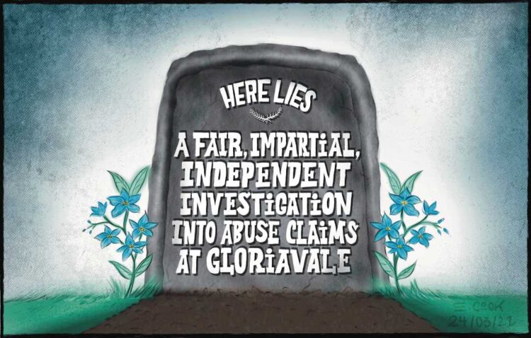 Gloriavale: Here Lies….. [Cartoon]