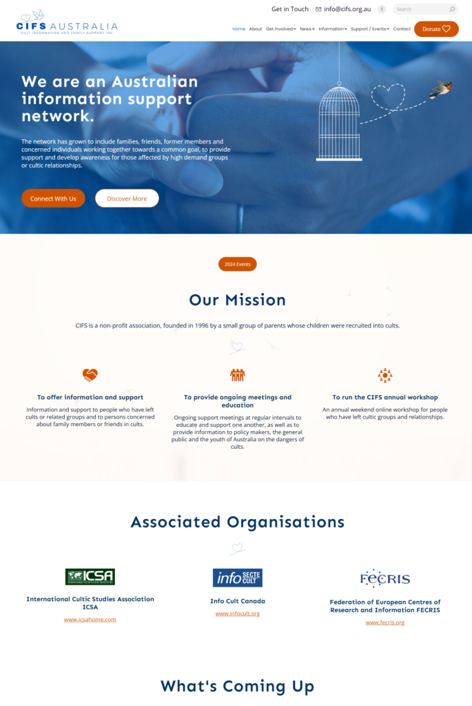 Cult Information and Family Support website