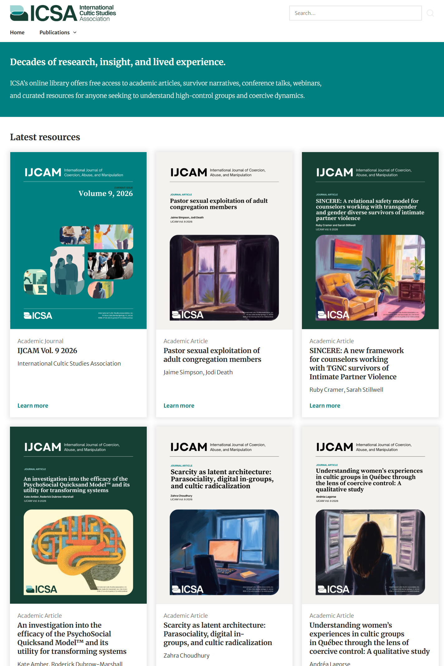 International Cultic Studies Association – Online Library