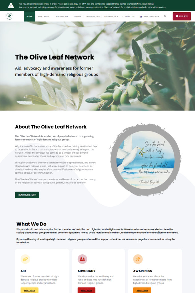 Olive Leaf Network website